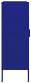 vidaXL Ντουλάπι Αποθήκευσης Ναυτικό Μπλε 80 x 35 x 101,5 εκ. Ατσάλινο