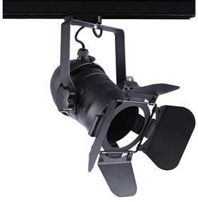 Σποτ Ράγας 1xE27 PAR30 Τριφασικό Ρυθμιζόμενο 34cm ACA-242TLB4W-Μαύρο 242TLB4W