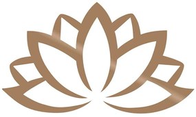 Διακοσμητικό Τοίχου Lotus Flower 891TNL1626 60x35cm Copper Wallity Μέταλλο