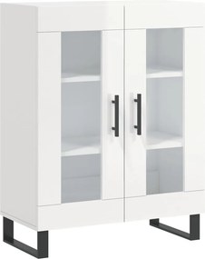vidaXL Ντουλάπι Γυαλιστερό Λευκό 69,5x34x90 εκ. Επεξεργασμένο Ξύλο