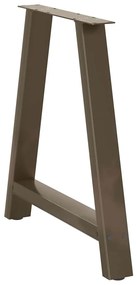 vidaXL Πόδια Τραπεζαρίας Σχήματος Α 2 τεμ. 70x(72-73) εκ. Ατσάλι