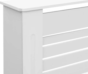 vidaXL Κάλυμμα Καλοριφέρ Λευκό 172 x 19 x 81,5 εκ. από MDF