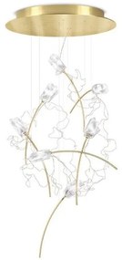 Κρεμαστό Φωτιστικό Οροφής 7xLED 3,2W Μπρονζέ Dimmable Χειροποίητο Στρογγυλή Βάση Tulip TULSM00PRS03CLDRNCEU Slamp-TULSM00PRS03CL TULSM00PRS03CLDRNCEU