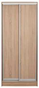 ΝΤΟΥΛΑΠΑ ΣΥΡΟΜΕΝΗ ADLER ΜΕΛΑΜΙΝΗΣ 90x45x210Yεκ. SONAMA OAK 2ΦΥΛΛΗ HM2436.01