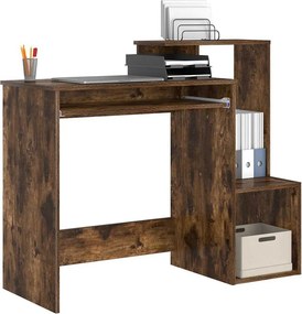 vidaXL Γραφείο Καπνιστό Δρύς 106 x 41 x 88,5 cm Επεξεργασμένο Ξύλο