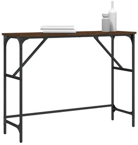 vidaXL Τραπέζι Κονσόλα Καφέ Δρυς 100x32x75 εκ. Επεξεργασμένο Ξύλο