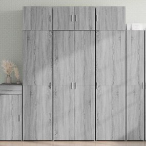 vidaXL Ντουλάπι Γκρι Sonoma 70x42,5x185 εκ. από Επεξεργασμένο Ξύλο