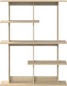 vidaXL Ράφι Τοίχου Sonoma Δρυς 102 x 20 x 130 εκ. Επεξεργασμένο Ξύλο