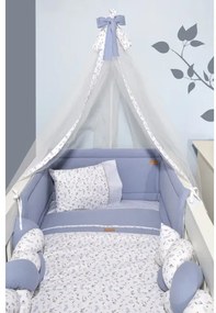 BABY OLIVER DES.401 ΠΑΠΛΩΜΑ &amp; ΠΑΠΛΩΜΑΤΟΘΗΚΗ 100X140CM ΜΠΛΕ 46-6700/401