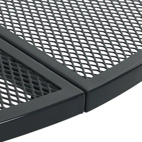 vidaXL Τραπέζι Βεράντας Στρογγυλό Ανθρακί Ø110x72,5 εκ. Ατσάλι