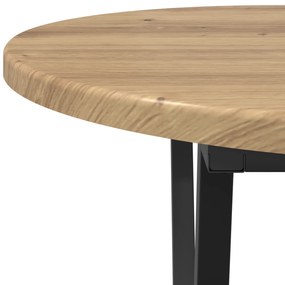 vidaXL Καφετζάκι καρυδιάς 80x40x40,5 εκ. από ξύλο και μέταλλο