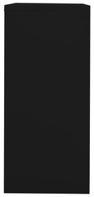 Αρχειοθήκη Μαύρη 90 x 46 x 103 εκ. από Ατσάλι - Μαύρο