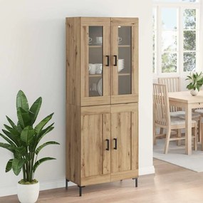 vidaXL Highboard 2 pcs Artisan Oak Επεξεργασμένο ξύλο