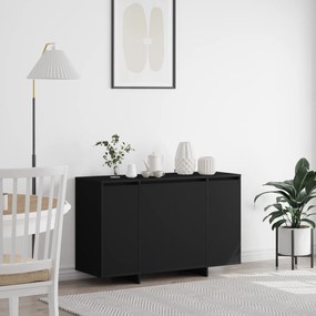 vidaXL Μαύρο Πλαινός Γραφείο Μαύρο Επεξεργασμένο ξύλο 120 x 41 x 75 εκ.