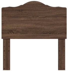 vidaXL Κεφαλάρι με κεφαλάρι Καφέ δρυς 90 cm Επεξεργασμένο ξύλο