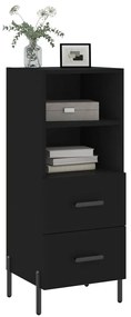 vidaXL Ντουλάπι Μαύρο 34,5 x 34 x 90 εκ. από Επεξεργασμένο Ξύλο