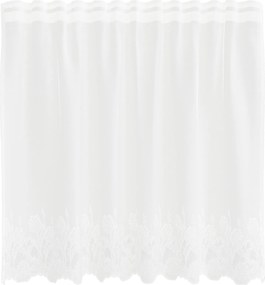 vidaXL Κουρτίνα Δαντέλας με κουρτίνες Λευκό 100 x 150 cm Πολυεστέρας