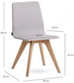 Καρέκλα Chat-Gkri (2) τεμάχια