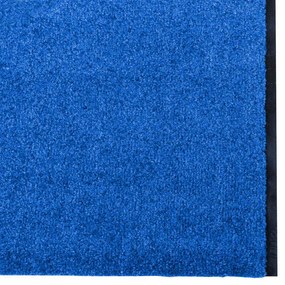 vidaXL Χαλάκι Εξώπορτας Μπλε και Μαύρο 120 x 400 cm Πολυαμίδιο και PVC