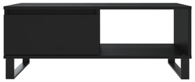 vidaXL Τραπεζάκι Σαλονιού Μαύρο 90x60x35 εκ. από Επεξεργασμένο Ξύλο