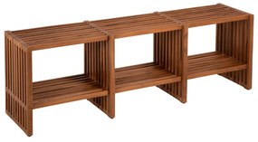 Κονσόλα Nya Μασίφ Ξύλο Teak Σε Φυσικό Χρώμα 130x29,5x46Υ Εκ.