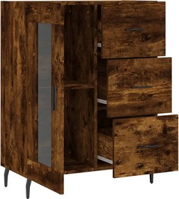 vidaXL Ντουλάπι Καπνιστή Δρυς 69,5 x 34 x 90 εκ. Επεξεργασμένο Ξύλο