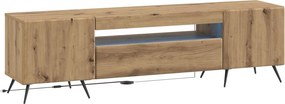 vidaXL Ντουλάπα LED Τηλεόρασης Artisan Δρυς Επεξεργασμένο Ξύλο