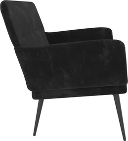 vidaXL Πάγκος Μαύρος 108x79x79 εκ. Βελούδινος