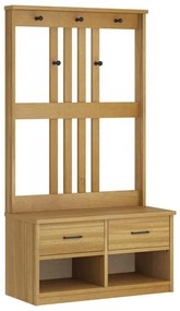 vidaXL Δέντρο χωλ "SANDNES" 87x40x159,5 εκ. Πεύκο μασίφ ξύλο