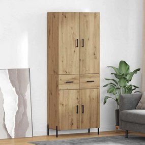 vidaXL Highboard Artisan Oak 69,5 x 34 x 180 εκ. Επεξεργασμένο ξύλο