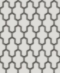 Ταπετσαρία τοίχου Wall Fabric Geometric Black-White WF121024 53Χ1005