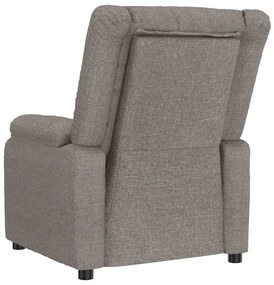 vidaXL Πολυθρόνα Ανακλινόμενη Ηλεκτρική Taupe Υφασμάτινη