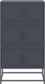 vidaXL Ντουλάπι Ανθρακί 68,5x38,5x123,5 εκ. από Ατσάλι