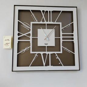 Ρολόι τοίχου Tauro Bronze 50x50εκ από χάλυβα, Arti e Mestieri