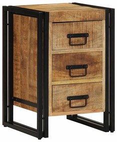 vidaXL Κομοδίνο με συρτάρι Καφέ 40 x 40 x 59 εκ. Στερεό ξύλο μάνγκο