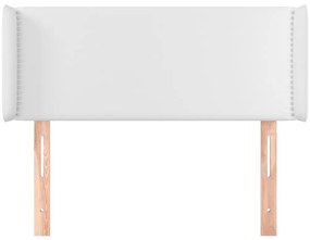 vidaXL Κεφαλάρι με Πτερύγια Λευκό 103x16x78/88 εκ. Συνθετικό Δέρμα