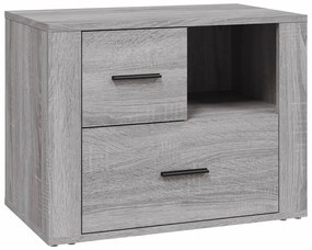 vidaXL Κομοδίνο Γκρι Sonoma 60x36x45 εκ. από Επεξεργασμένο Ξύλο