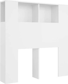 vidaXL Κεφαλάρι Ντουλάπι Λευκό 100x18,5x102,5 εκ.