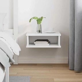 vidaXL Κομοδίνο Λευκό 40 x 31 x 15 εκ Επεξεργασμένο ξύλο