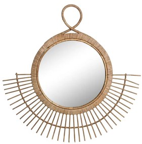 Τοίχο καθρέφτη DKD Home Decor Καφέ Φυσικό Urban 68 x 2 x 68 cm