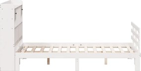 vidaXL Κρεβάτι Βιβλιοθήκη Χωρίς Στρώμα 140x200 εκ Μασίφ Ξύλο Πεύκο