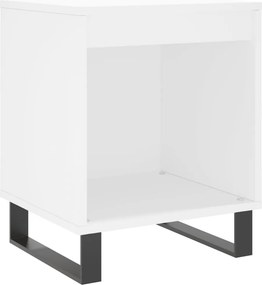vidaXL Κομοδίνο Λευκό 40 x 35 x 50 εκ. από Επεξεργασμένο Ξύλο