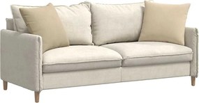 vidaXL Μαξιλάρι Καναπέ 2 pcs Κρεμ 50 x 50 cm ύφασμα