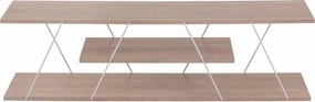 Έπιπλο τηλεόρασης Tars μελαμίνη sonoma-λευκό 120x32x33εκ