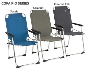 Bo-Camp Καρέκλα Κάμπινγκ Πτυσσόμενη Copa Rio Classic Γκρι
