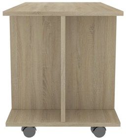 vidaXL Έπιπλο Τηλεόρασης με Ρόδες Sonoma Δρυς 80x40x45 εκ. Επεξ. Ξύλο