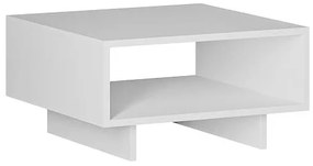 Τραπεζάκι σαλονιού Hola Megapap χρώμα λευκό 60x60x32εκ.