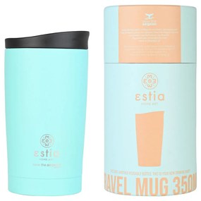 ΘΕΡΜΟΣ TRAVEL MUG SAVE THE AEGEAN 350ml BERMUDA GREEN ESTIA 01-20385