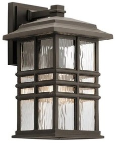 Φανάρι Απλίκα Φωτιστικό Τοίχου 1xE27 IP44 36cm Beacon Square Elstead Lighting KL-BEACON-SQUARE-M-OZ Μπρονζέ