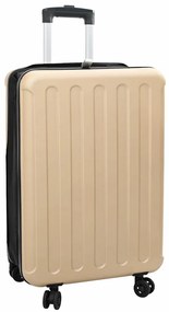 vidaXL Βαλίτσα με κλειδαριά Μπρονζέ 43 x 27 x 66 εκ. ΑΒΣ Πλαστικό